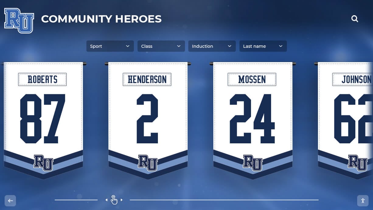 Community heroes athletic banners
